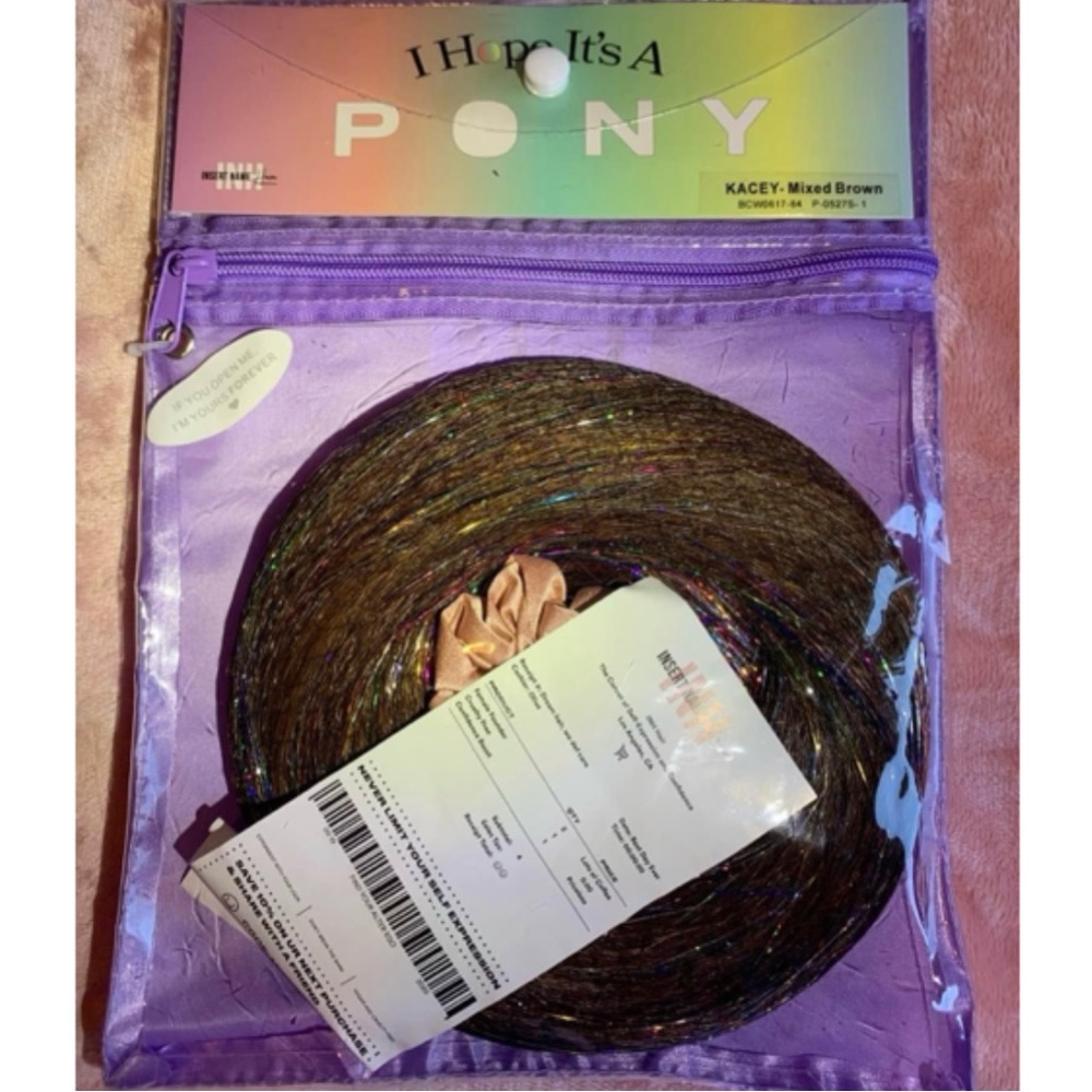 Insert Name Here (INH) Kacey Pony in Mixed Brown💜